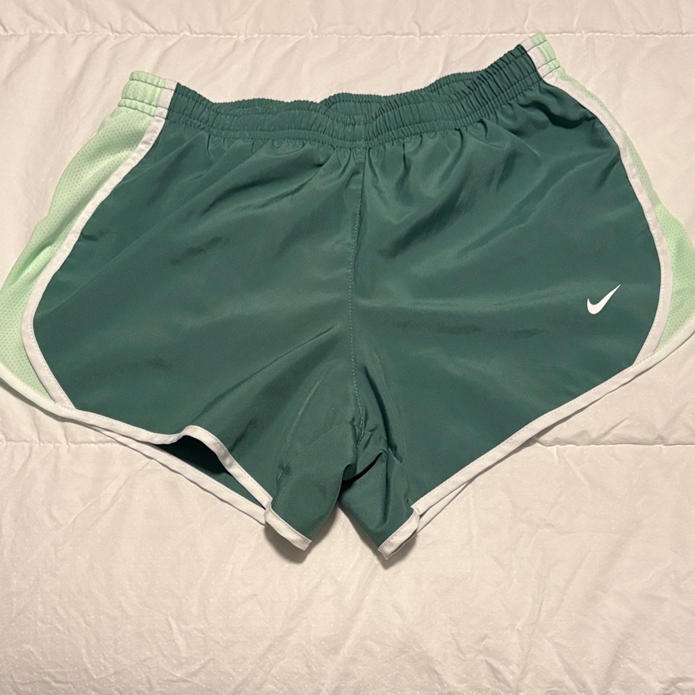 NWOT Nike Women's Teal and Mint Athletic Dri-Fit Shorts